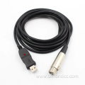 Stereo audio speaker amp cable